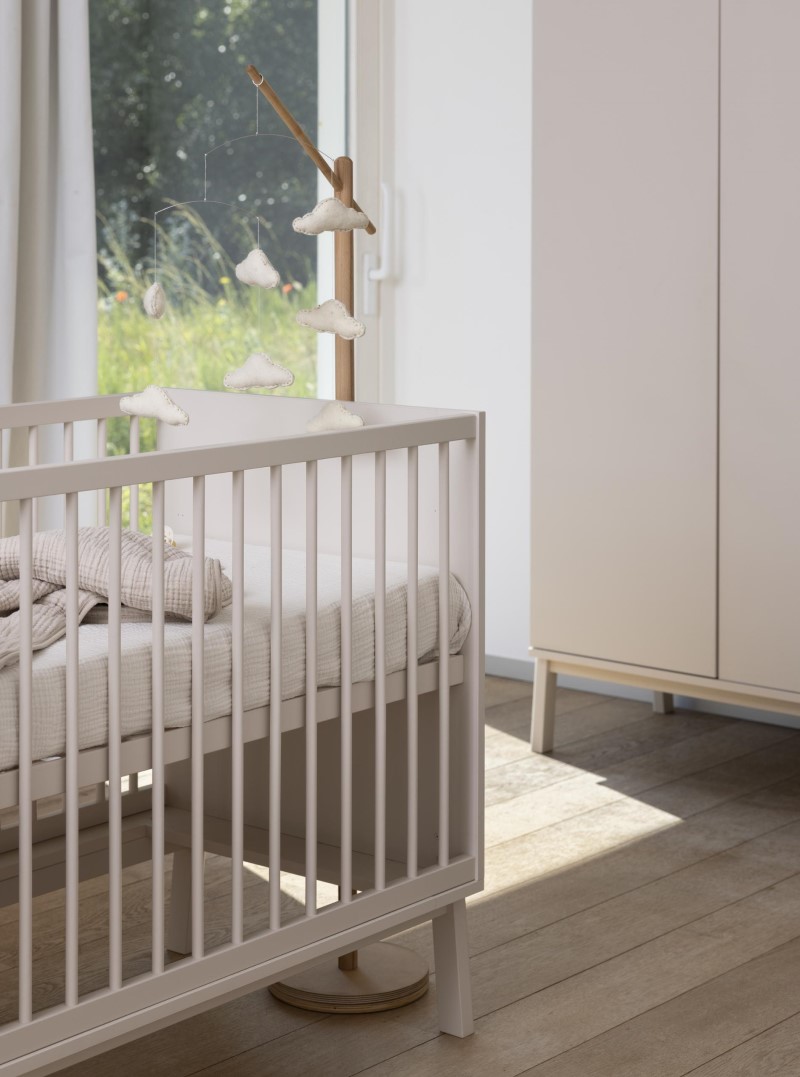 Dětská postýlka s matrací Quax Ashi - béžová